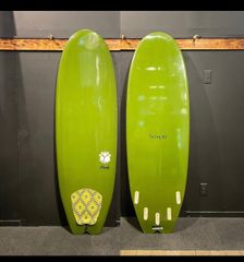 中古　THREE WEATHER V-FR60 GN スリーウェザー　ショートボード　小波用　5fin