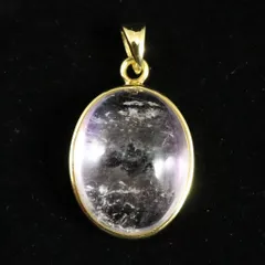 モルガナイト AAA 19mmオーバルカボション ペンダントトップ 18KGP 5.3g 【榎本通商81861】