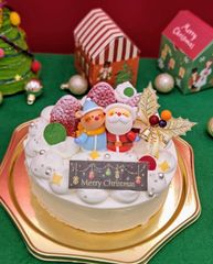 5号サイズ　フェイクイチゴのクリスマスケーキ2023　焼き菓子　生ケーキ　カヌレ