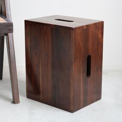 コルビジェ&ピエールジャンヌレ インド製 ビルマチーク素材 cube スツール ル・コルビュジエ ピエール・ジャンヌレ キューブスツール