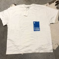 タグ付き 未使用 MISTER GENTLE MAN VIOLA＆RODDE STICER Tee MG-VR09 ミスタージェントルマン Tシャツ 白 Tシャツ L