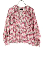 Isabel Marant - ISABEL MARANT ÉTOILE 総柄 バンドカラー ブラウス インド製 ISABEL MARANT(イザベル マラン)Etoile PLALIA コットンボイル