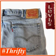 送料無料 即決★リーバイス 505★W42 ビッグサイズ レギュラー ストレート デニム Levi's アメカジ 100%綿 赤タブ ブルー p240430