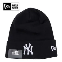 ニューエラ【ＮＥＷ ＥＲＡ】ベーシック カフニット MLB Team Logo ニューヨーク・ヤンキース クーパーズタウン ブラック ビーニー ロゴ ニット帽 帽子 ユニセックス