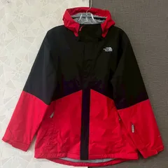 ノースフェイス マウンテンパーカー キッズ XL レッド×ブラック
