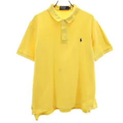 Polo by Ralph Lauren ポロバイラルフローレン 半袖 ポロシャツ L イエロー 鹿の子 メンズ 古着