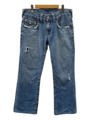 true religion billy 28インチ 白 希少 swag TRUE RELIGION(トゥルーレリジョン) BILLY Y2K デニム 28 インチ
