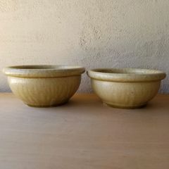 【わけあり処分品】　鉢 2個セット ( こね鉢 捏ね鉢 鉢 古瀬戸 瀬戸 民藝  作家)