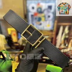【今日特価】Hermes ニューモデル デュアルレザーベルト-1