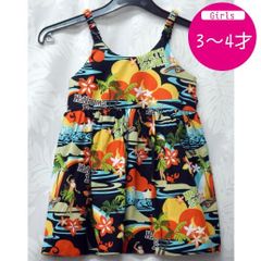 ムームー ドレス キッズ ハワイアン キャミソール 子供用 3歳 4歳 Dress 海外挙式参列用 女の子 幼児 ハワイ直輸入 No.60