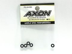 AXON　アクソン　M3 SCREW Alu SPACER φ2.95xφ6.0x1.0t 5pic　PG-SA-003　★M