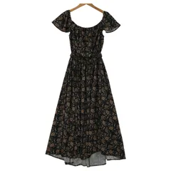 Spiral Girl スパイラルガール 花柄ワンピース sizeF/ブラック系