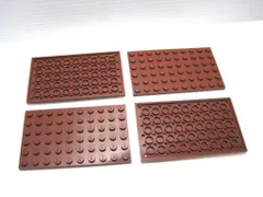 レゴ★未使用！茶色の６×１０プレート４点セット