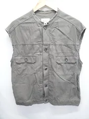 ◇ Θ niko and … ニコアンド ベスト 長袖 ジャケット サイズF チャコールグレー レディース E  【1506180014626】