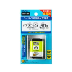 【 新品 未開封 】 ELPA 電話機用充電池 電話機バッテリー TSC124 未使用 送料無料のサムネイル