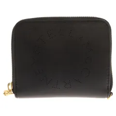 STELLA McCARTNEY (ステラマッカートニー) パンチングロゴ ラウンドジップ ウォレット 財布 ブラック 570271 W8542 1000のサムネイル