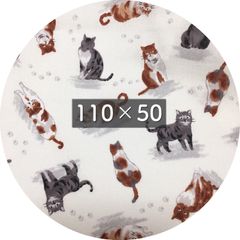 ねこ生地　(猫柄　布)