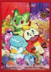 【中古】サプライ ポケモンカードゲーム デッキシールド(スリーブ) ニャオハ・ホゲータ・クワッスの贈り物 ポケモンセンター限定