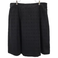 マッキントッシュロンドン 日本製 総柄地 スカート 48 ブラック MACKINTOSH LONDON ビッグサイズ レディース 【中古】  【230823】