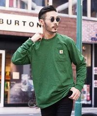 新品 未使用 Carhartt(カーハート)Carhartt　ポケット付き　クルーネック　ロンT　 209420 North Woods Heather