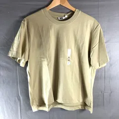  ユニクロ UNIQLO Tシャツ タグ付き 半袖 クルーネック オーバーサイズ エアリズムコットン グリーン系 Mサイズ 2025090400026