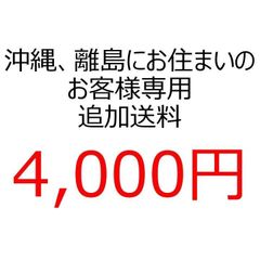 【追加送料】沖縄を含む離島にお住いのお客様専用の追加送料になります