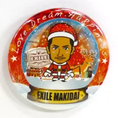 【中古】バッジ・ピンズ(男性) EXILE MAKIDAI(EXILE) クリスマス缶バッジ EXILE TRIBE STATION限定カプセル景品