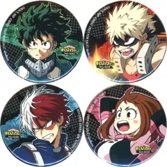 【中古】バッジ・ピンズ(キャラクター) 集合 54mm缶バッジ4個セット 「PS4/Switchソフト 僕のヒーローアカデミアOne’s Justice」 アニメイト購入特典