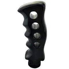 新品 Lunsom 129mm グリップシフトノブ 樹脂ユニークシフトノブ オートマとマニュアル車に適用します (ブラック)