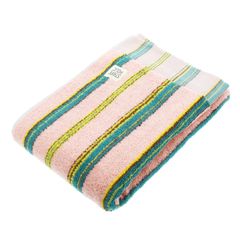 【在庫セール】日本製 HOLIC STRIPE ピンク バスタオル 今治タオル 約60×120cm 田中産業