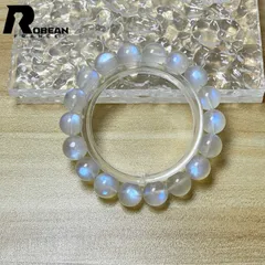 【限定一点】 貴重 EU製 ★ROBEAN・ブルームーンストーン★パワーストーン アクセサリー 天然石 開運 綺麗 お守り プレゼント2  ギフト 10.8-11.3mm M0519259