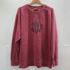 Comfort Colors スウェット トレーナー ピンク デザイン刺繡 ラグランスリーブ 裏起毛 パキスタン製 メンズ M ピンクのサムネイル
