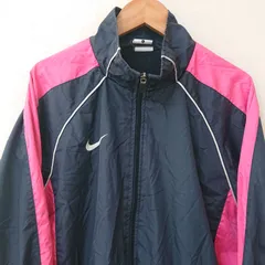 (^w^)b NIKE ナイキ トラックジャケット ウインドブレーカー ジップアップ トレーニング スポーツ ランニング ウォーキング ジム 運動 ロゴ刺繍 メッシュ シンプル カジュアル 防風 ネイビー ピンク メンズ サイズL