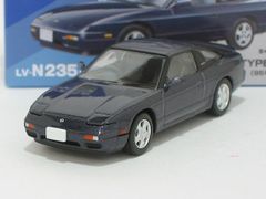 日産 180SX タイプX（パープリッシュグレー）95年式 LV-N235f【トミーテック社1/64ミニカー】【トミカの時】