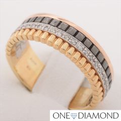 ダイヤ リング ゴールド K18×Pt900 9.2g 0.14ct 指輪 メンズ