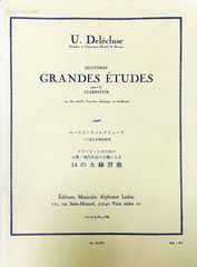 ドゥレクリューズ 14の大練習曲 (クラリネット) 輸入楽譜 Ulysse Del?cluse Quatorze Grandes ?tudes 洋書