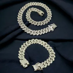 送料無料 【セット商品】 菱形 喜平ネックレス 60cm 50cm 45cm 喜平ブレスレット 20cm 幅14mm シルバー 喜平チェーン 喜平ブレス キューバンリンク ブリンブリン HIPHOPジュエリー ヒップホップ ストリート