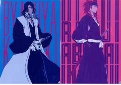 [중고] 클리어 파일 朽木白哉 & 아산이 코지 A4 클리어 파일(2장 세트) [이치반 복권 BLEACH-블리치- 천년 혈전편 OP.1] E상