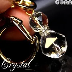 【先着2名さま限定 開店記念価格】 水晶 ひょうたん キーホルダー パワーストーン 天然石 5A水晶 スターカット（ブラジル産） お守り 厄除け 魔よけ 祈願 瓢箪