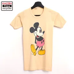 70s USA製 vintage Disney ミッキーマウス Mickey Mouse SPRUCE 半袖Ｔシャツ メンズ 表記Mサイズ