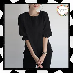 ブラウス レディース プリーツブラウス 夏 大人可愛い 薄手 カットソー ラウンドネック トップス オフィスカジュアル おしゃれ シフォンブラウス 5分袖 プルオーバー オフィス ブラウス シャツブラウス 韓国 きれいめ 通勤 夏服 1RIRIT-047