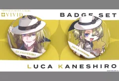 【中古】バッジ・ビンズ ルカ・カネシロ 缶バッジセット 「バーチャルYouTuber にじさんじ NIJISANJI EN AR LIVE “COLORS”」