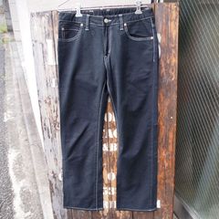 【Hollywood Ranch Market】 ハリウッドランチマーケット ハリラン 聖林公司 5ポケット 後染め ブラック ジーンズ ボトムス ブルー w31 (M)