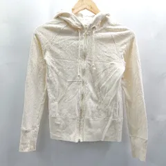 ◇ ⊂ IENA イエナ 綿100% 長袖 パーカー サイズ表記なし アイボリー レディース E  【1503310007831】のサムネイル