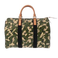 ルイヴィトン モノグラモフラージュ スピーディ35  カーキ  M95773  ユニセックス レザー  ボストンバッグ