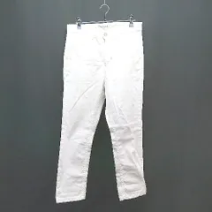 ◇ URBAN RESEARCH 無地 ストレート シンプル デニムパンツ サイズL ホワイト レディース E  【1310130048667】