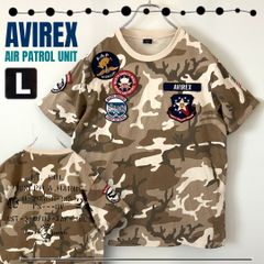 AVIREX★エアパトロールユニット クルーネックTシャツ★AIR PATROL UNIT PATCHED CREW NECK T-SHIRT★アヴィレックス★メンズL  #2505M040