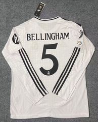2024-2025 レアル・マドリード ユニフォーム 長袖 5番 ベリンガム  サッカー