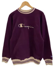 チャンピオン Champion 90s～ ヴィンテージ vintage 刺繍タグ リバースウィーブ REVERSE WEAVE US古着 紫系 スクリプトロゴ リブライン XL スウェット パープル LLサイズ 101MT-3889