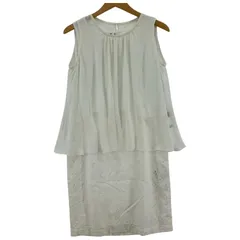 COUP DE CHANCE クードシャンス レイヤードワンピース size全て38/ホワイト